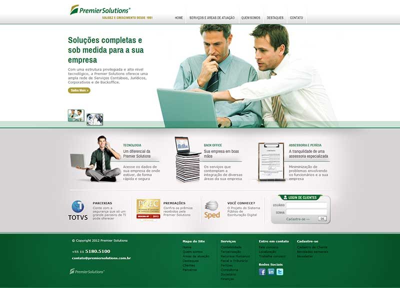 Website premier contabilidade