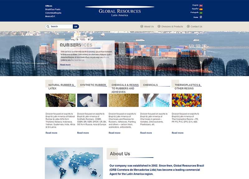 Website empresa de trade